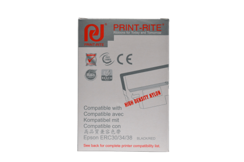 Epson ERC30/ ERC34/ ERC38 Black/Red Compatible Ribbon